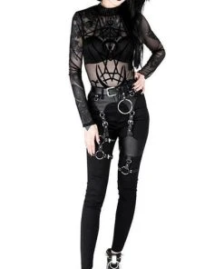 RESTYLE Fetish Black Gothic Harness | JEANS -VERA’S EYECANDY Shop restyle black gothic harness jeans 5 4f701c70 c827 442e a6f6 65cac740f06f 700x700