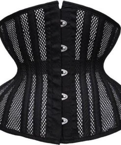 RESTYLE Burlesque Black Mesh | UNDERBUST CORSET