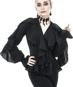 RESTYLE All Dafne [Black] | RUFFLE SHIRT -VERA’S EYECANDY Shop restyle dafne black ruffle shirt 11 a82a0b37 e7c8 4a53 82ad 8f59be0a1d71 700x700