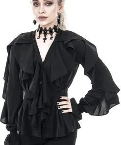 RESTYLE All Dafne [Black] | RUFFLE SHIRT -VERA’S EYECANDY Shop restyle dafne black ruffle shirt 12 aad7ddfc f50c 4304 b00d c1b7c80ae4d2 700x700