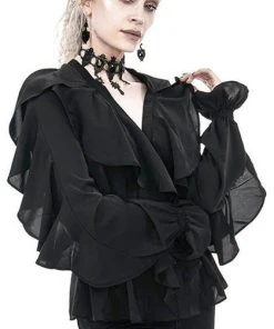 RESTYLE All Dafne [Black] | RUFFLE SHIRT -VERA’S EYECANDY Shop restyle dafne black ruffle shirt 16 44b6d078 4ab7 4711 8aab fcaf510842dc 700x700