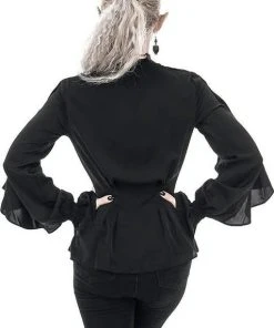 RESTYLE All Dafne [Black] | RUFFLE SHIRT -VERA’S EYECANDY Shop restyle dafne black ruffle shirt 5 ead0bfb0 adbd 4753 9a0a eab635fad5c3 700x700