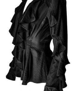 RESTYLE All Dafne [Black] | RUFFLE SHIRT -VERA’S EYECANDY Shop restyle dafne black ruffle shirt 8 65e60fbe b31a 4265 b2ca 373ec8557ebc 700x700