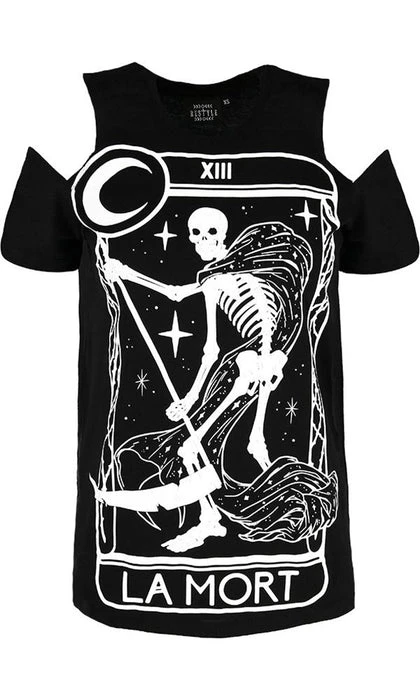 Death Tarot La Mort | T-SHIRT RESTYLE Halloween Death Tarot La Mort | T-SHIRT -VERA’S EYECANDY Shop restyle death tarot t shirt