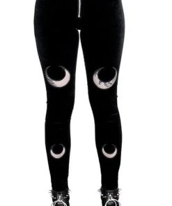 RESTYLE The Moon Double Crescent Velvet | LEGGINGS
