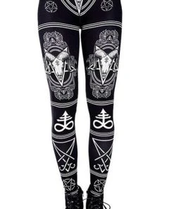 RESTYLE Pentacles & Pentagrams Satanic | LEGGINGS