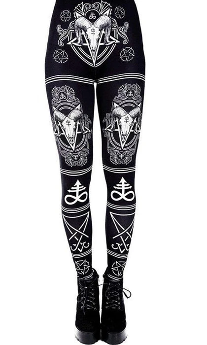 RESTYLE Pentacles & Pentagrams Satanic | LEGGINGS 3 RESTYLE Pentacles & Pentagrams Satanic | LEGGINGS