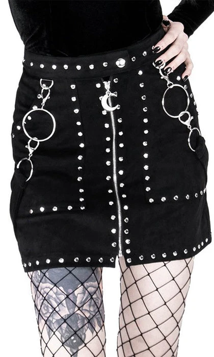 RESTYLE All Studded Suede | SHORT SKIRT - Image 3