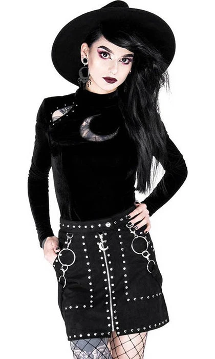 RESTYLE All Studded Suede | SHORT SKIRT - Image 7