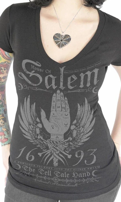 SERPENTINE All House Of Salem | V-NECK TEE - Image 3