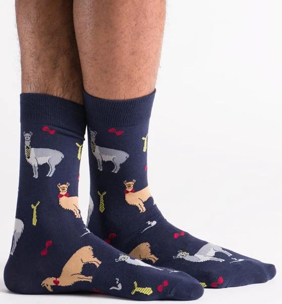 Llama Drama | CREW SOCKS SOCK IT TO ME Llamas + Alpacas Llama Drama | CREW SOCKS -VERA’S EYECANDY Shop sock it to me llama drama crew sock mens