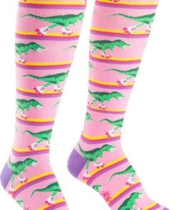 SOCK IT TO ME Dinosaurs Rawr-Ler Rink | KNEE HIGH SOCKS