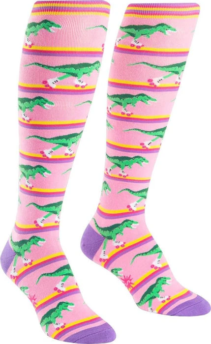 SOCK IT TO ME Dinosaurs Rawr-Ler Rink | KNEE HIGH SOCKS 3 SOCK IT TO ME Dinosaurs Rawr-Ler Rink | KNEE HIGH SOCKS