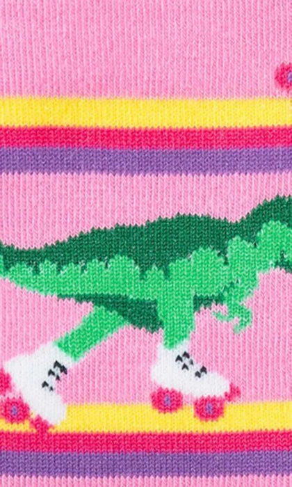 SOCK IT TO ME Dinosaurs Rawr-Ler Rink | KNEE HIGH SOCKS 4 SOCK IT TO ME Dinosaurs Rawr-Ler Rink | KNEE HIGH SOCKS - Image 2