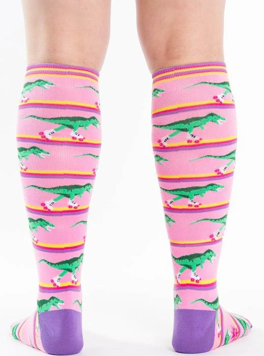 SOCK IT TO ME Dinosaurs Rawr-Ler Rink | KNEE HIGH SOCKS 7 SOCK IT TO ME Dinosaurs Rawr-Ler Rink | KNEE HIGH SOCKS - Image 5