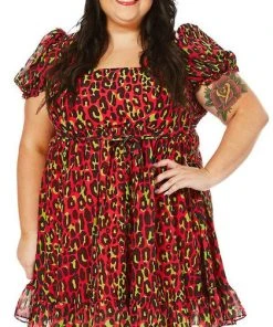 SOURPUSS All Leopard [Hot Pink] | CREAM PUFF DRESS** -VERA’S EYECANDY Shop sourpuss leopard cream hot pink puff dress 4 73b353b7 81e1 4c6e 8db6 808d28333672 700x700