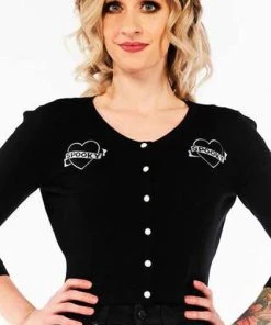 SOURPUSS All Spooky | CROPPED CARDIGAN**