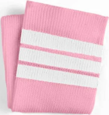 THUNDA THIGHS Pastel Goth Pastel Pink & Stripes | THIGH HIGH SOCKS` - Image 3