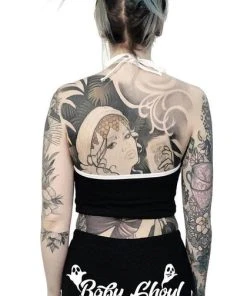 TOO FAST APPAREL Ghosts Baby Ghoul [Black] | BOOTY SHORTS