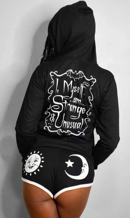 TOO FAST APPAREL Beetlejuice I, Myself, Am Strange And Unusual | ZIP HOODIE 4 TOO FAST APPAREL Beetlejuice I, Myself, Am Strange And Unusual | ZIP HOODIE - Image 2