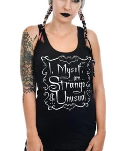TOO FAST APPAREL Beetlejuice I, Myself, Am Strange And Unusual | TANK TOP