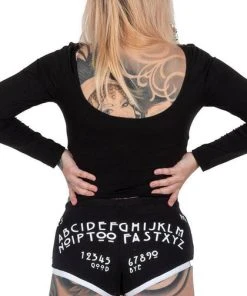 TOO FAST APPAREL The Moon Ouija Board | BOOTY SHORTS 6 TOO FAST APPAREL The Moon Ouija Board | BOOTY SHORTS -VERA’S EYECANDY Shop too fast apparel ouija board booty shorts 4 700x700