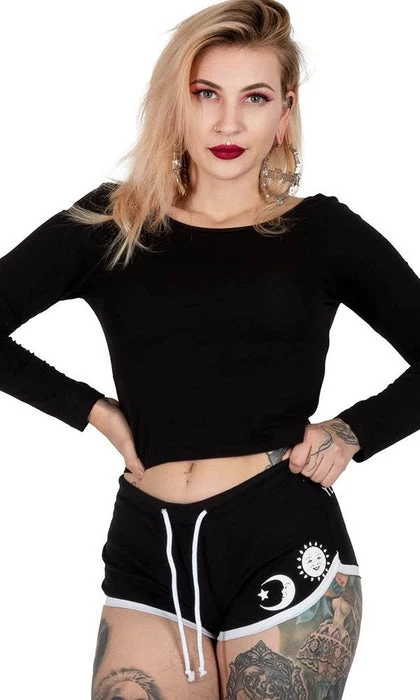 Ouija Board | BOOTY SHORTS TOO FAST APPAREL The Moon Ouija Board | BOOTY SHORTS -VERA’S EYECANDY Shop too fast apparel ouija board booty shorts