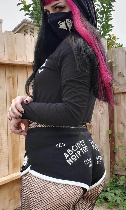 Ouija Board | BOOTY SHORTS TOO FAST APPAREL The Moon Ouija Board | BOOTY SHORTS -VERA’S EYECANDY Shop too fast apparel ouija board booty shorts