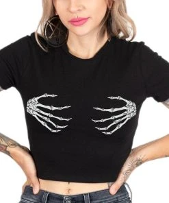TOO FAST APPAREL All Skeleton Hands | CROP TEE -VERA’S EYECANDY Shop too fast apparel skeleton hands baby crop tee 2 98af4d84 4a26 4f73 a8b2 c1ddc67a07c9 700x700
