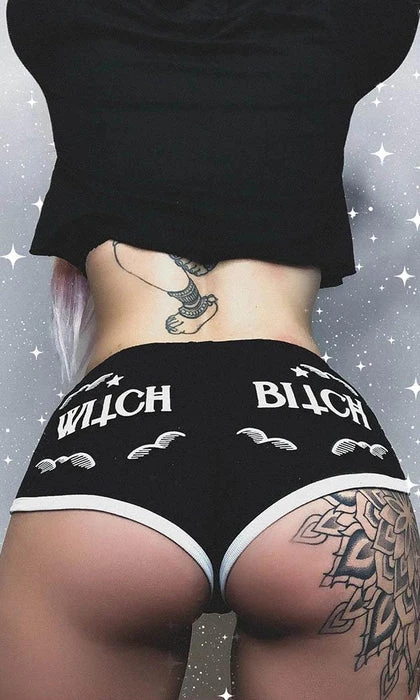 Witch Bitch | BOOTY SHORTS TOO FAST APPAREL All Witch Bitch | BOOTY SHORTS -VERA’S EYECANDY Shop too fast apparel witch bitch booty shorts