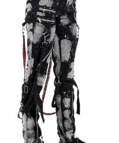 TRIPP NYC Grunge Bleach And Stud | BONDAGE PANTS