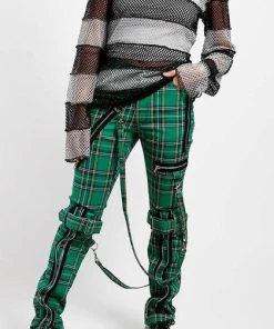 TRIPP NYC Mens Clothing Green Plaid | BONDAGE PANTS -VERA’S EYECANDY Shop tripp nyc green plaid bondage pants 2 14a2f6e4 fa39 441f 8131 515d7bc6f202 700x700
