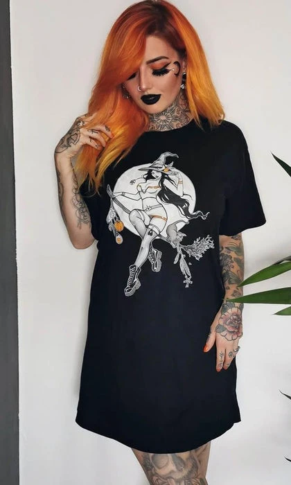 Bewitched | TEE DRESS TWISTED Pentacles & Pentagrams Bewitched | TEE DRESS -VERA’S EYECANDY Shop twisted bewitched tee dress 4 337088a2 06ee 4717 8961