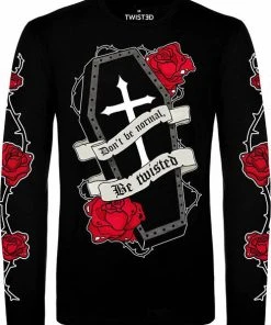 TWISTED Mens Clothing Don't Be Normal | LONG SLEEVE T-SHIRT