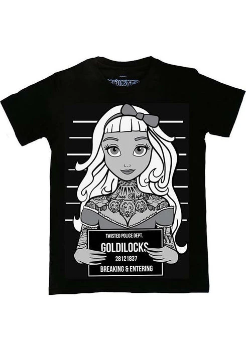 Goldilocks Mugshot | T-SHIRT TWISTED Disney Goldilocks Mugshot | T-SHIRT -VERA’S EYECANDY Shop twisted goldilocks mugshot t shirt