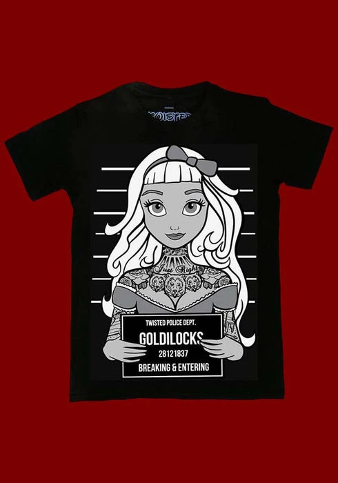 Goldilocks Mugshot | T-SHIRT TWISTED Disney Goldilocks Mugshot | T-SHIRT -VERA’S EYECANDY Shop twisted goldilocks mugshot t shirt
