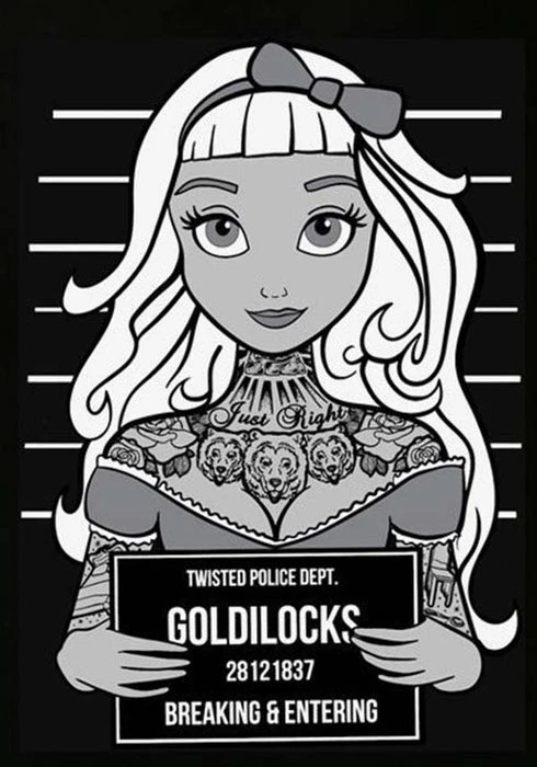 Goldilocks Mugshot | T-SHIRT TWISTED Disney Goldilocks Mugshot | T-SHIRT -VERA’S EYECANDY Shop twisted goldilocks mugshot t shirt