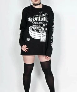TWISTED Mens Clothing Occultios | LONG SLEEVE T-SHIRT -VERA’S EYECANDY Shop twisted occultios long sleeve t shirt 4 700x700
