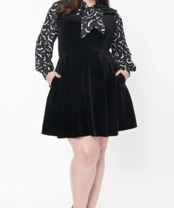 UNIQUE VINTAGE Bats Bat [Black] | VELVET DRESS*