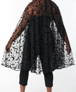 UNIQUE VINTAGE The Moon Moon & Stars | MESH CAPE -VERA’S EYECANDY Shop unique vintage black moon stars mesh cape 5 e489ba2c d79e 4932 9ac5 64672352bfb2 700x700