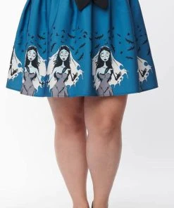 UNIQUE VINTAGE Corpse Bride Emily | FLARE SKIRT -VERA’S EYECANDY Shop unique vintage emily border flare skirt 8 7bd5ff45 9022 467e a638 822cf78f1d28 700x700