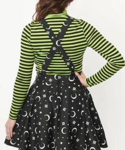 UNIQUE VINTAGE The Moon Brionne [Moon] | PINAFORE DRESS [Glow In The Dark] -VERA’S EYECANDY Shop unique vintage moon print brionne pinafore dress 5 5670a7f9 c6b6 41e7 b466 a768325daef7 700x700