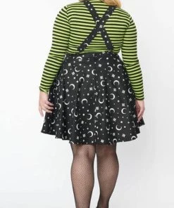 UNIQUE VINTAGE The Moon Brionne [Moon] | PINAFORE DRESS [Glow In The Dark] -VERA’S EYECANDY Shop unique vintage moon print brionne pinafore dress 8 705ae3d5 dbfb 42bd 9530 6b1f7be6600d 700x700