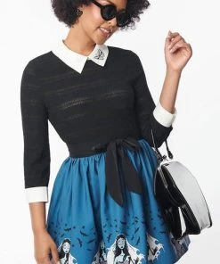 UNIQUE VINTAGE Corporate + Office Wear Sabrina [Black] | SWEATER