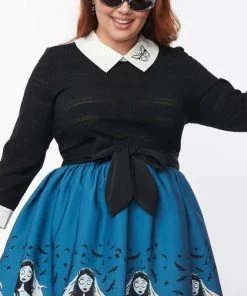 UNIQUE VINTAGE Corporate + Office Wear Sabrina [Black] | SWEATER -VERA’S EYECANDY Shop unique vintage sabrina black sweater 9 4070a0d3 0dea 4c2c 8655 f77e6ef17430 700x700