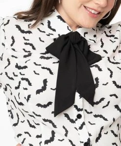 UNIQUE VINTAGE Bats [White/Black] | POWER PLAY TOP -VERA’S EYECANDY Shop unique vintage smak parlour white black bats power play top 8 64b5ea3d 6bc2 4212 9904 87ed7180d0db 700x700