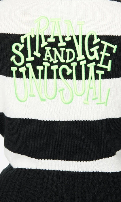 UNIQUE VINTAGE Beetlejuice Strange And Unusual | STRIPED CARDIGAN - Image 6